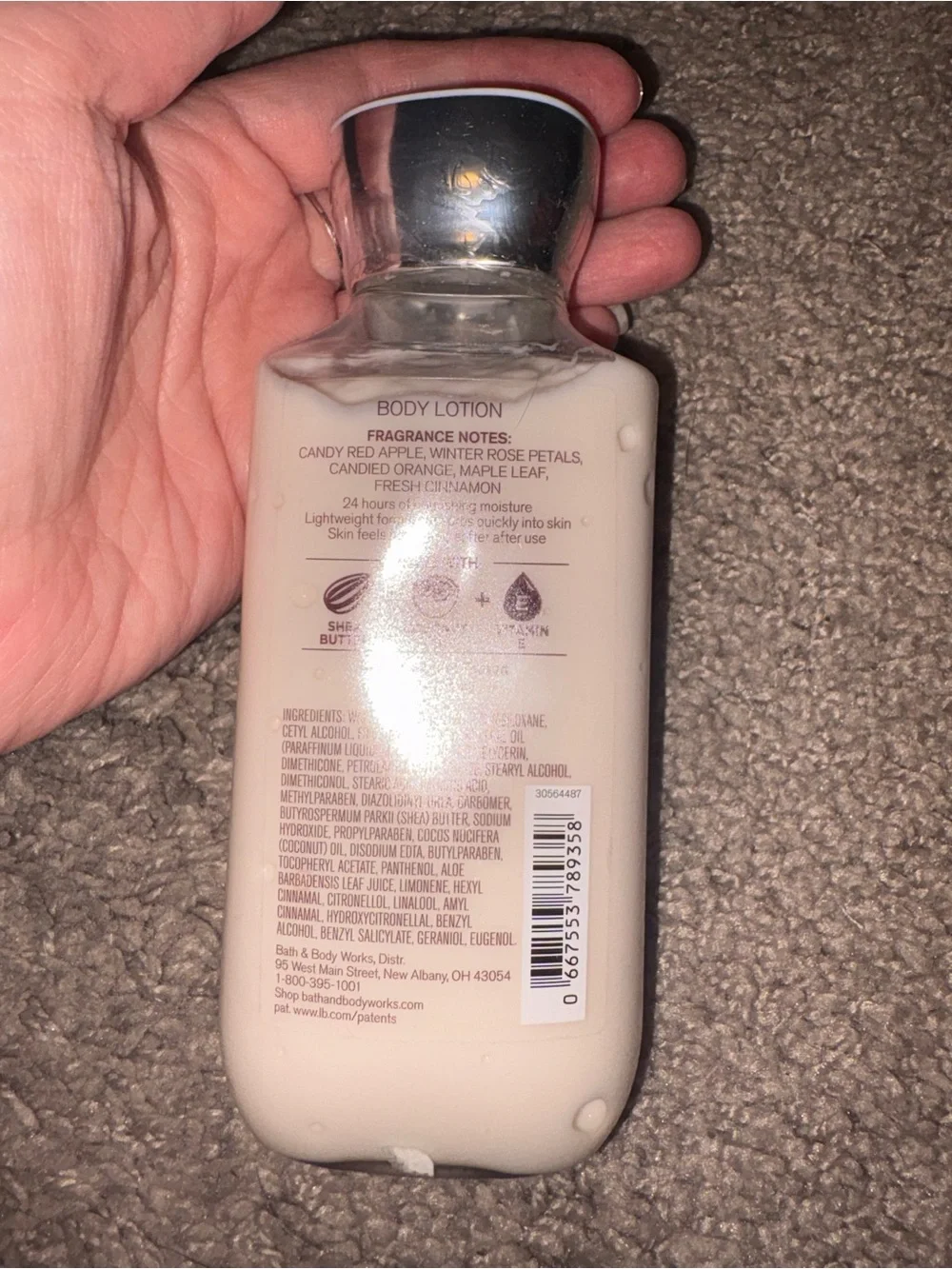 Bath & Body Works Winter Candy Apple Body Lotion - Red, Cream